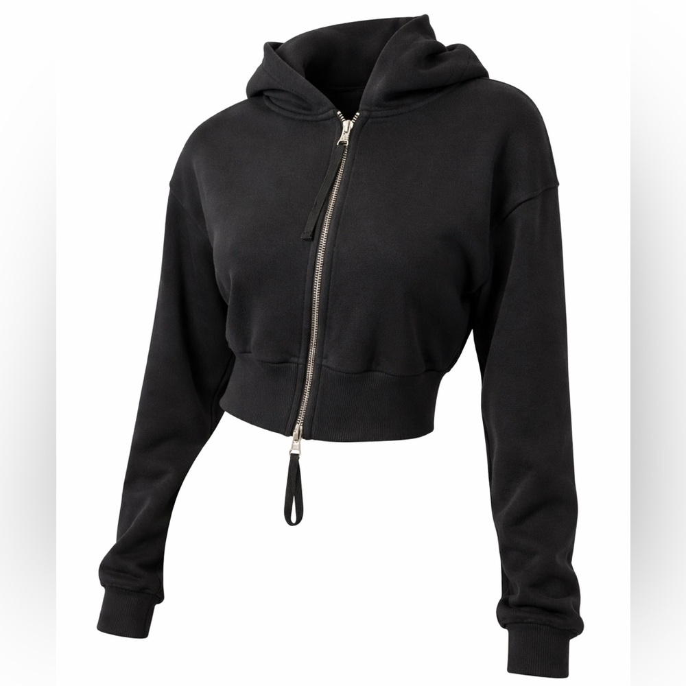 Black Zippered Hoodie